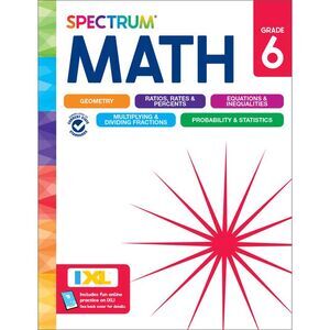 Spectrum Math Workbook, Grade 6 -- Spectrum